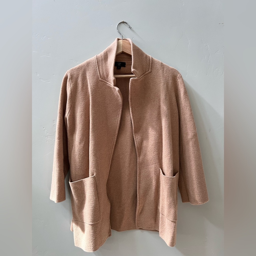 Camel Jcrew 365 coatigan